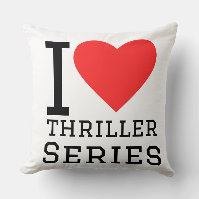 Ich liebe Thriller-Serien Kissen (Vorderseite)