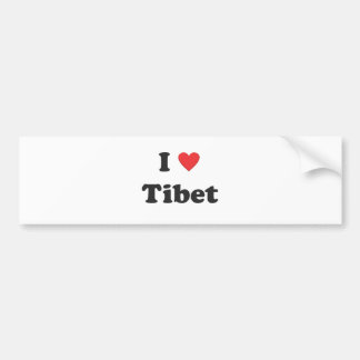 "Ich Liebe Tibet" Autoaufkleber