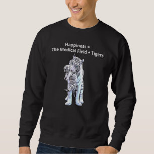 Ich Liebe Tiger für Menschen im medizinischen Bere Sweatshirt