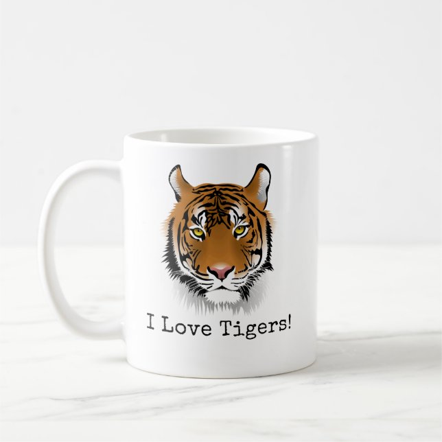 Ich Liebe Tiger! Kaffeetasse (Links)