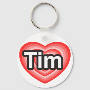 Ich liebe Tim. Ich liebe dich Tim. Herz Schlüsselanhänger