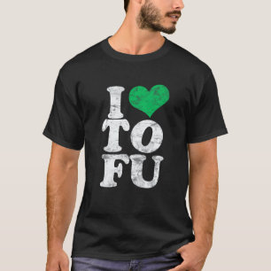 Ich liebe Tofu Herbivore Ich Herz Tofu Vegan lie T-Shirt