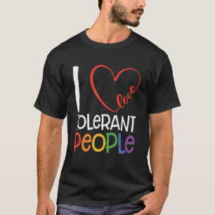Ich Liebe tolerante Menschen Bisexuelle schwule Pa T-Shirt
