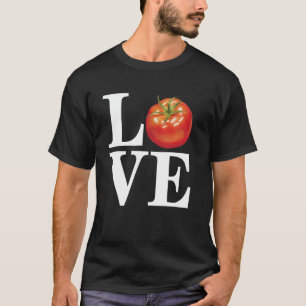 Ich liebe Tomaten Lustiger Bauer Gemüse Gartenarbe T-Shirt