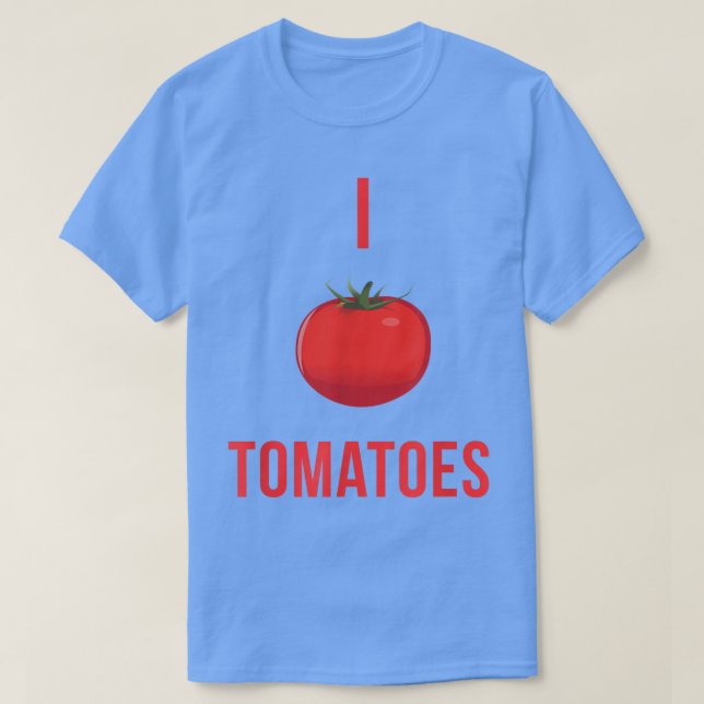 Ich Liebe Tomaten/Paradeiser-Gemüse T-Shirt (Design vorne)