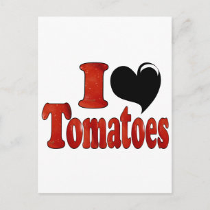 Ich liebe Tomaten Postkarte
