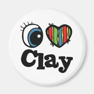 Ich liebe Ton Magnet