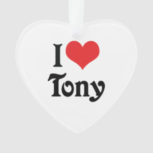 Ich liebe Tony Ornament