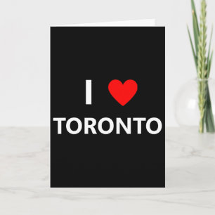 Ich liebe Toronto Kanada Stadt Tourist Souvenir Karte