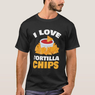 Ich liebe Tortilla-Chips für alle Fans des spanisc T-Shirt