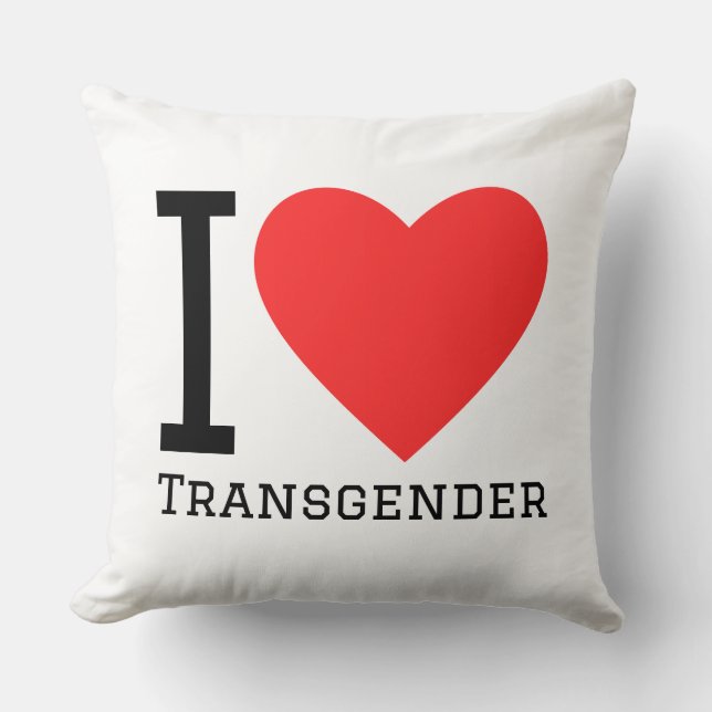 Ich liebe transgender kissen (Vorderseite)