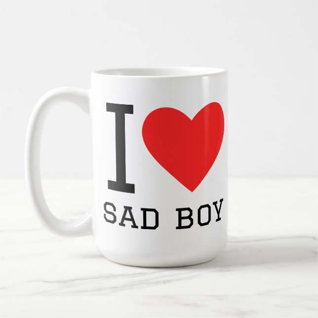 Ich liebe traurige Jungs  Kaffeetasse (Links)