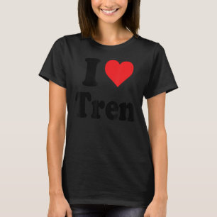 Ich liebe Tren Distressed Retro Vintage Design T-Shirt