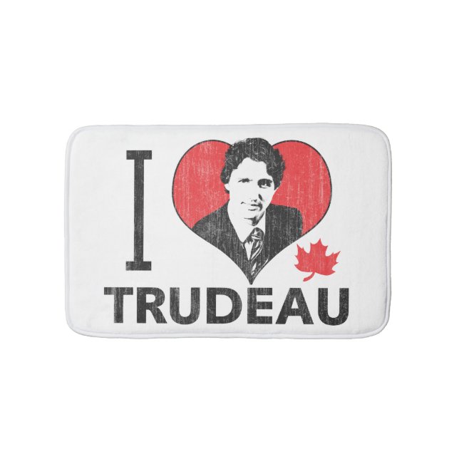 Ich liebe Trudeau Badematte (Vorderseite)