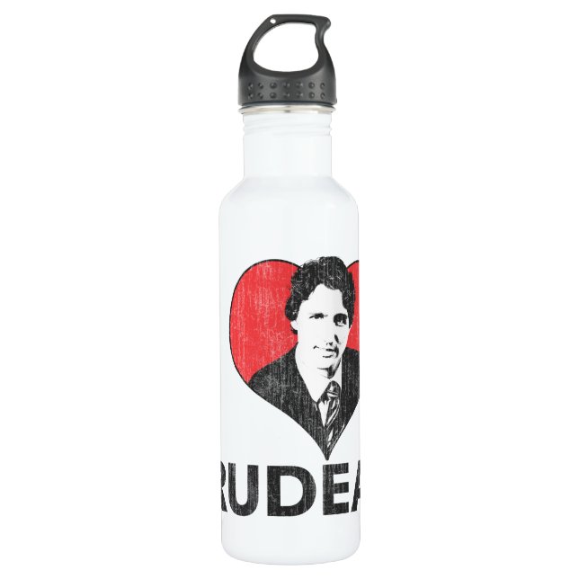 Ich liebe Trudeau Trinkflasche (Vorderseite)