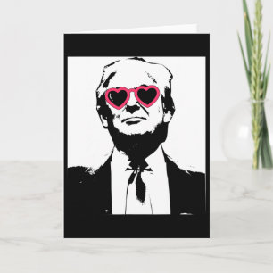 Ich liebe Trump Rosa Herz Sungles Punk Rock Rave U Karte