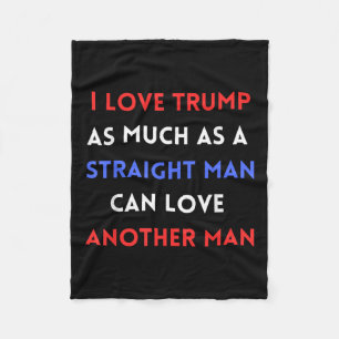 Ich Liebe Trump so sehr, wie ein richtiger Mann Li Fleecedecke