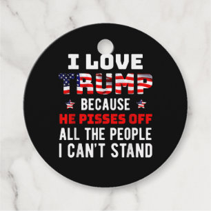 Ich Liebe Trump, weil er von den Leuten, die ich k Geschenkanhänger
