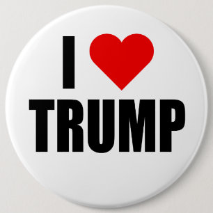 "ICH LIEBE-TRUMPF" 6 Zoll Button