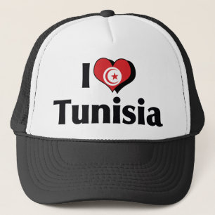 Ich liebe Tunesien-Flagge Truckerkappe