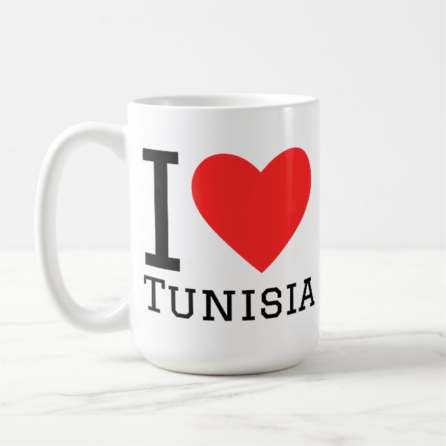Ich liebe Tunesien  Kaffeetasse (Links)