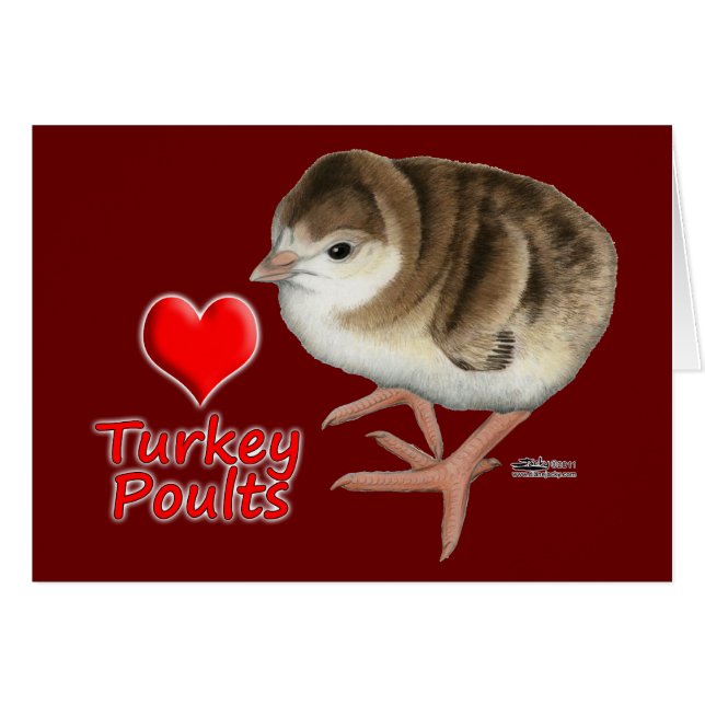 Ich Liebe Türkei Poults! (Vorderseite (Horizontal))