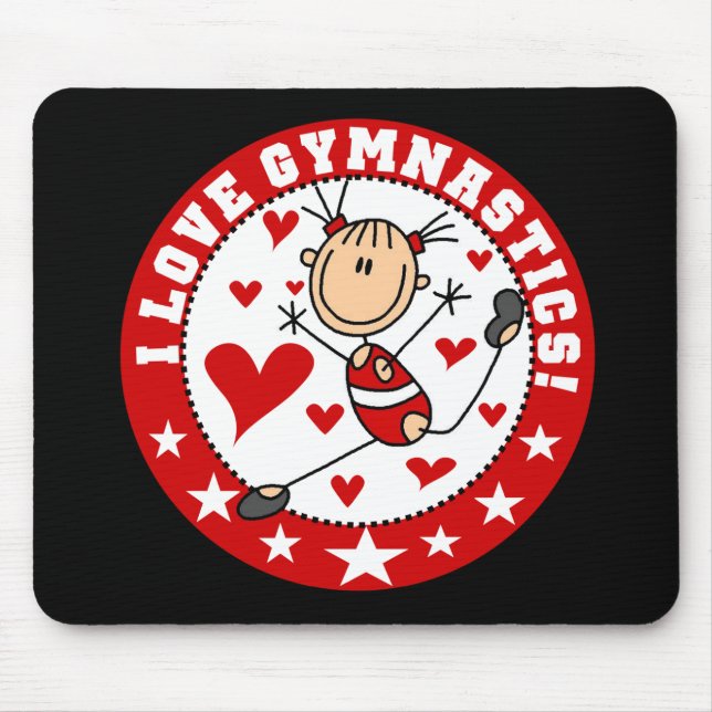Ich liebe Turnen Mousepad (Vorne)