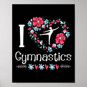 Ich liebe Turnen - Turner Akrobatik Tumbling Che Poster