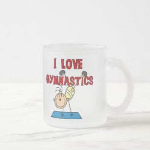 Ich liebe Turnhosen T-Shirts und Geschenke Mattglastasse