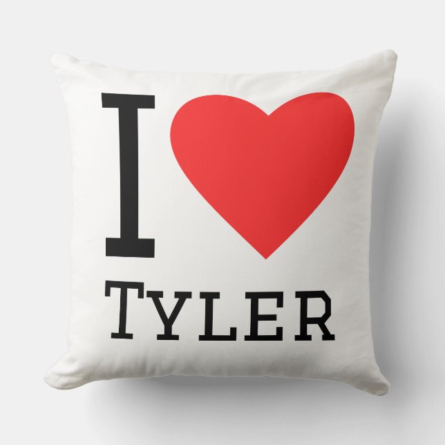 Ich liebe Tyler  Kissen (Vorderseite)