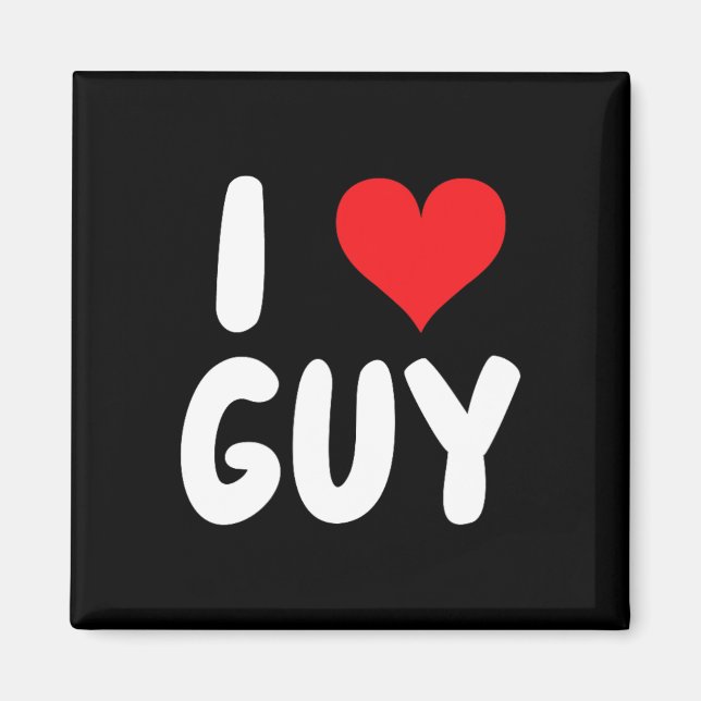 Ich liebe Typ - Herz - Name  Magnet (Vorne)