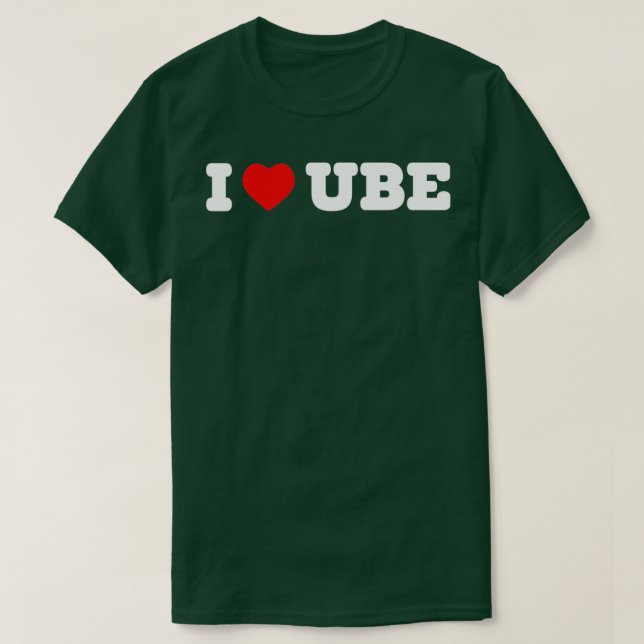 Ich Liebe Ube Lila Yam für Ube Liebhaber T-Shirt (Design vorne)