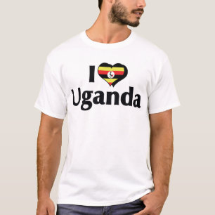 Ich liebe Uganda Flag Shirt