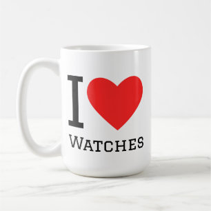 Ich liebe Uhren Kaffeetasse
