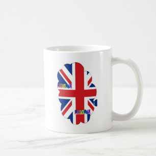 Ich liebe UK-Kunstprint Kaffeetasse