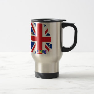 Ich liebe UK-Kunstprint Reisebecher