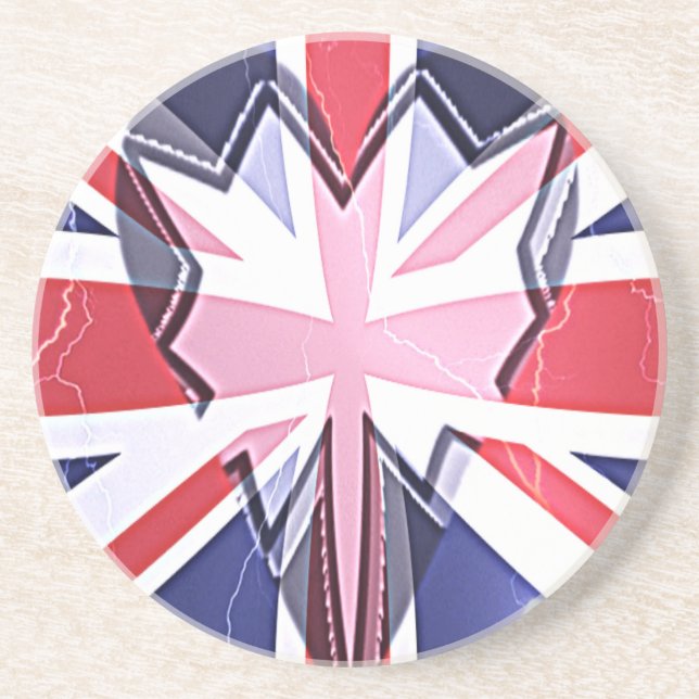 Ich liebe UK Untersetzer (Vorne)