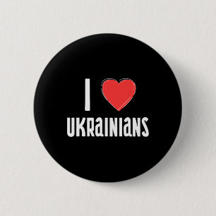 Ich liebe Ukrainer Nationalität Ukraine Button
