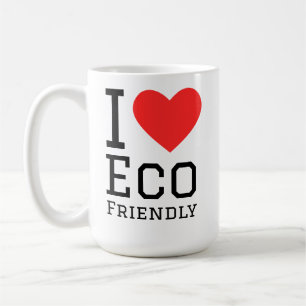Ich liebe umweltfreundlich kaffeetasse