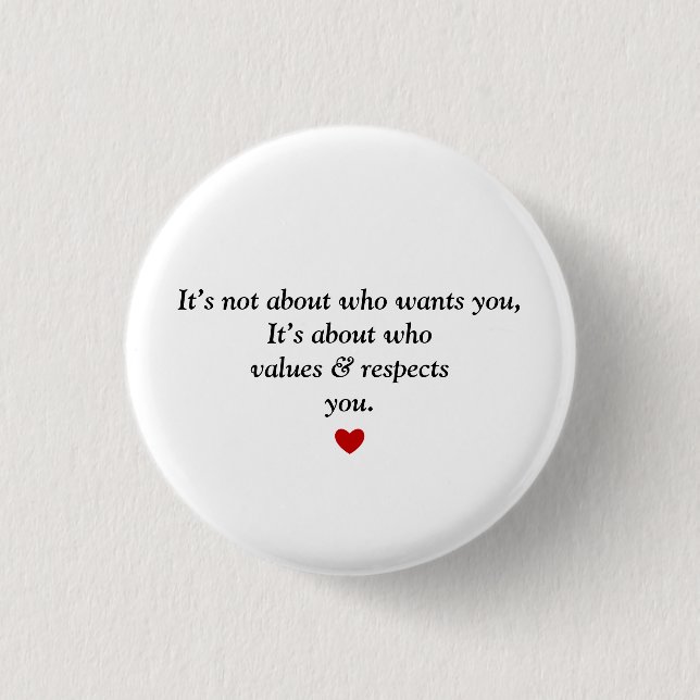 Ich liebe und respektiere dich button (Vorderseite)