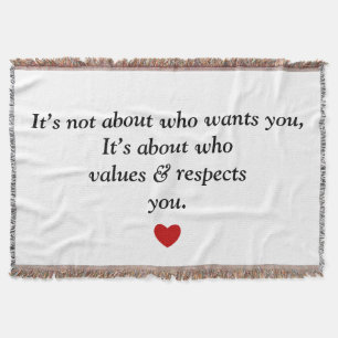 Ich liebe und respektiere dich decke