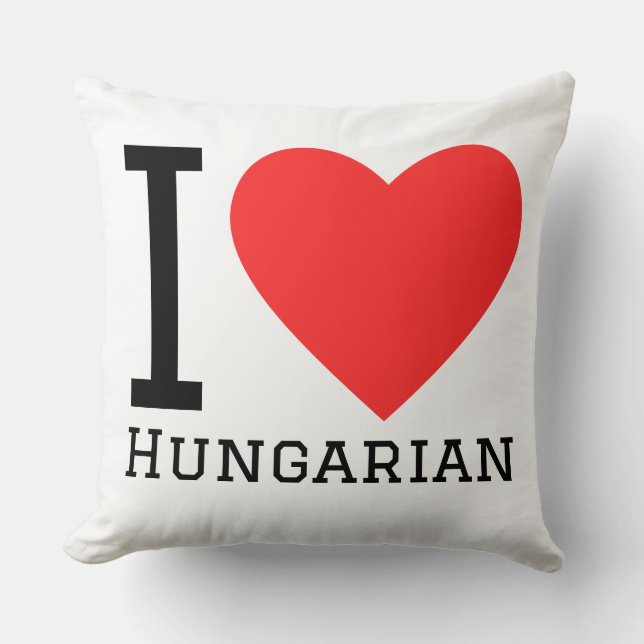 Ich liebe Ungarisch Kissen (Vorderseite)
