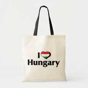 Ich liebe Ungarn-Flagge Tragetasche