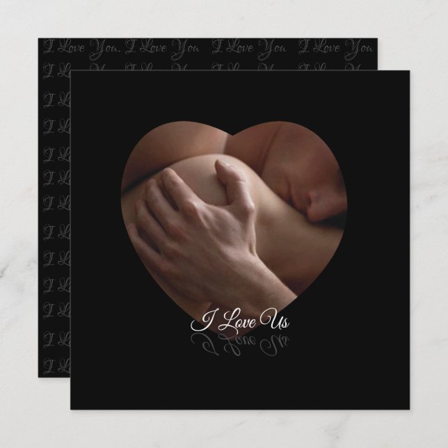 Ich Liebe uns Grußkarte (Vorne/Hinten)