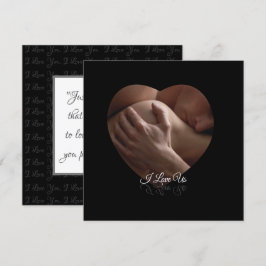 Ich Liebe uns Grußkarte