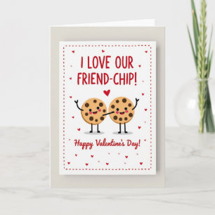 Ich liebe unsere Freundin Chip Valentine Karte