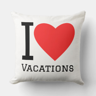 Ich liebe Urlaube Kissen