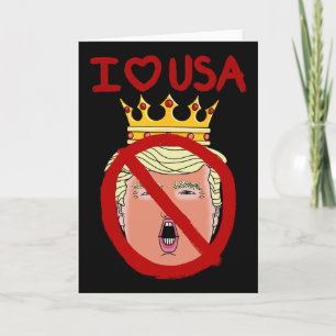 Ich liebe USA Anti-Trump  Karte
