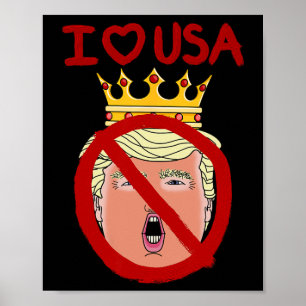 Ich liebe USA Anti-Trump Poster