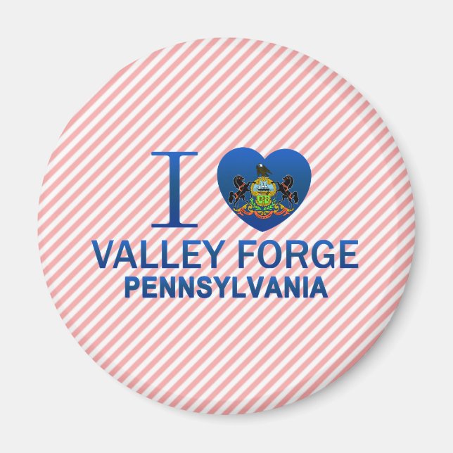 Ich liebe Valley Forge, PA Magnet (Vorne)